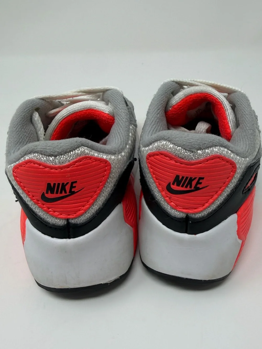 Nike Air Max 90 Kids' Running Shoes - Black & Red Sz.10
